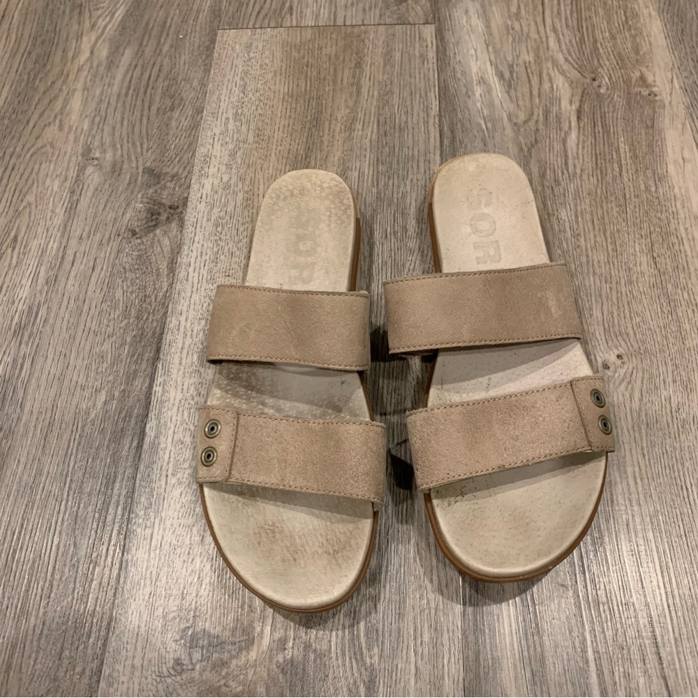 Sorel Torpeda Slide ll leather sandals Women’s 11 slide Slip On shoe Str…